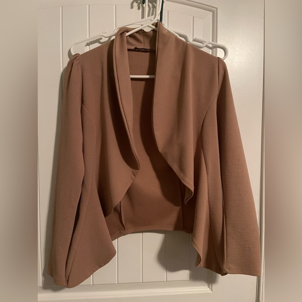 Ruffle blazer and top